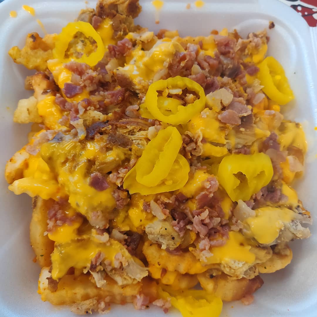 Loaded fries from a local food truck